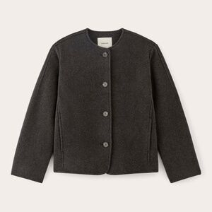 NEW, UNUSED W/ TAGS
Everlane Women's Cocoon Coat in Wool in Heather Charcoal